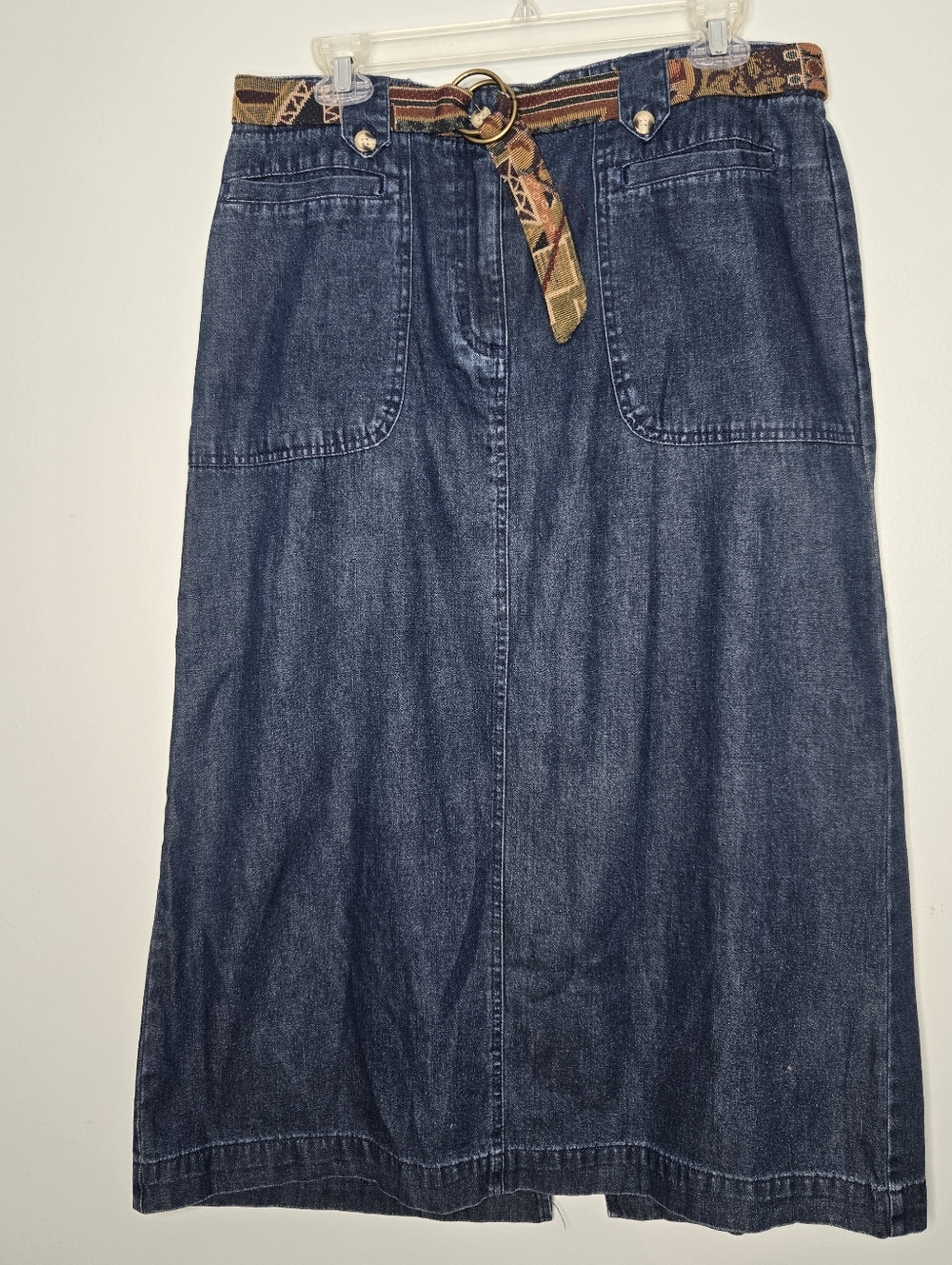 White Stag Vintage 90s Denim Jean 100% Cotton Skirt 14P
